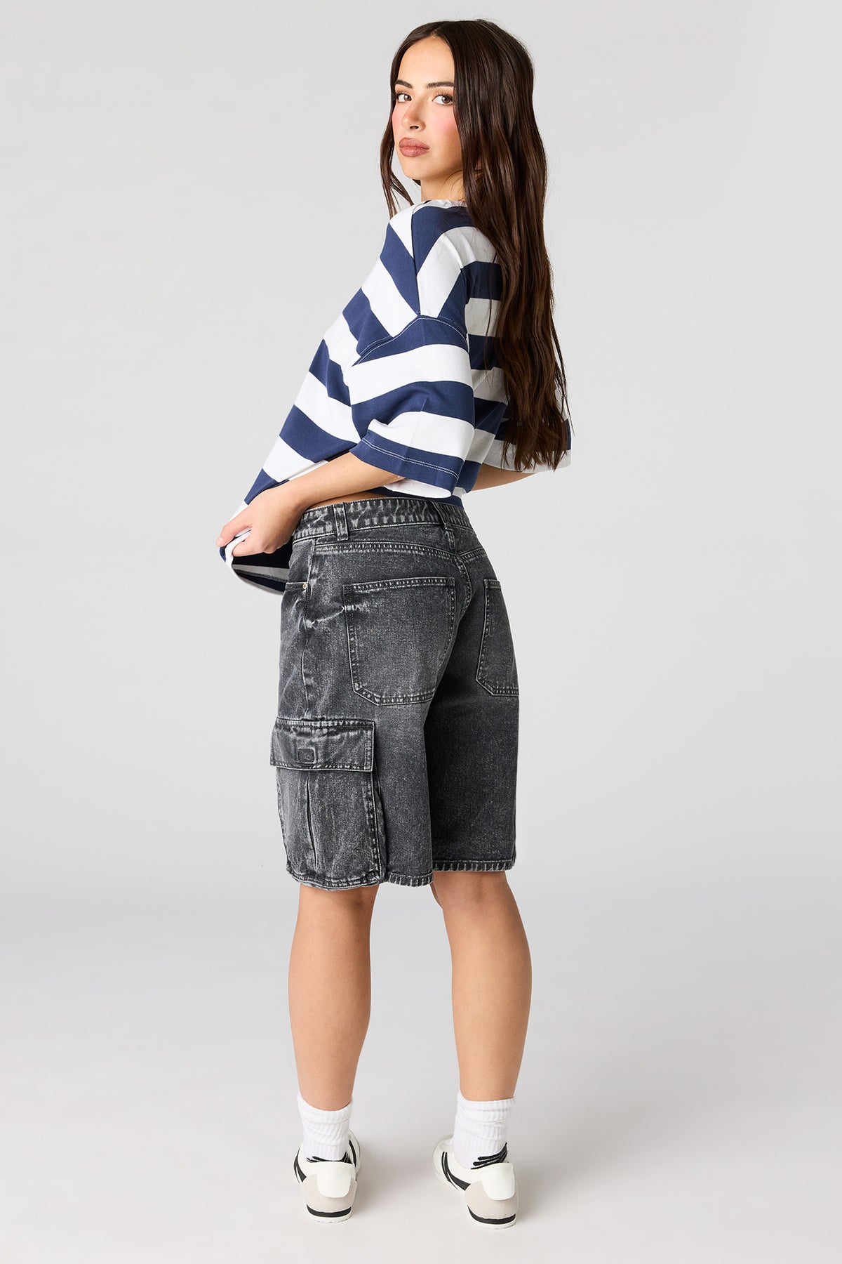 Alt View 3. Cargo Jort - Charcoal
