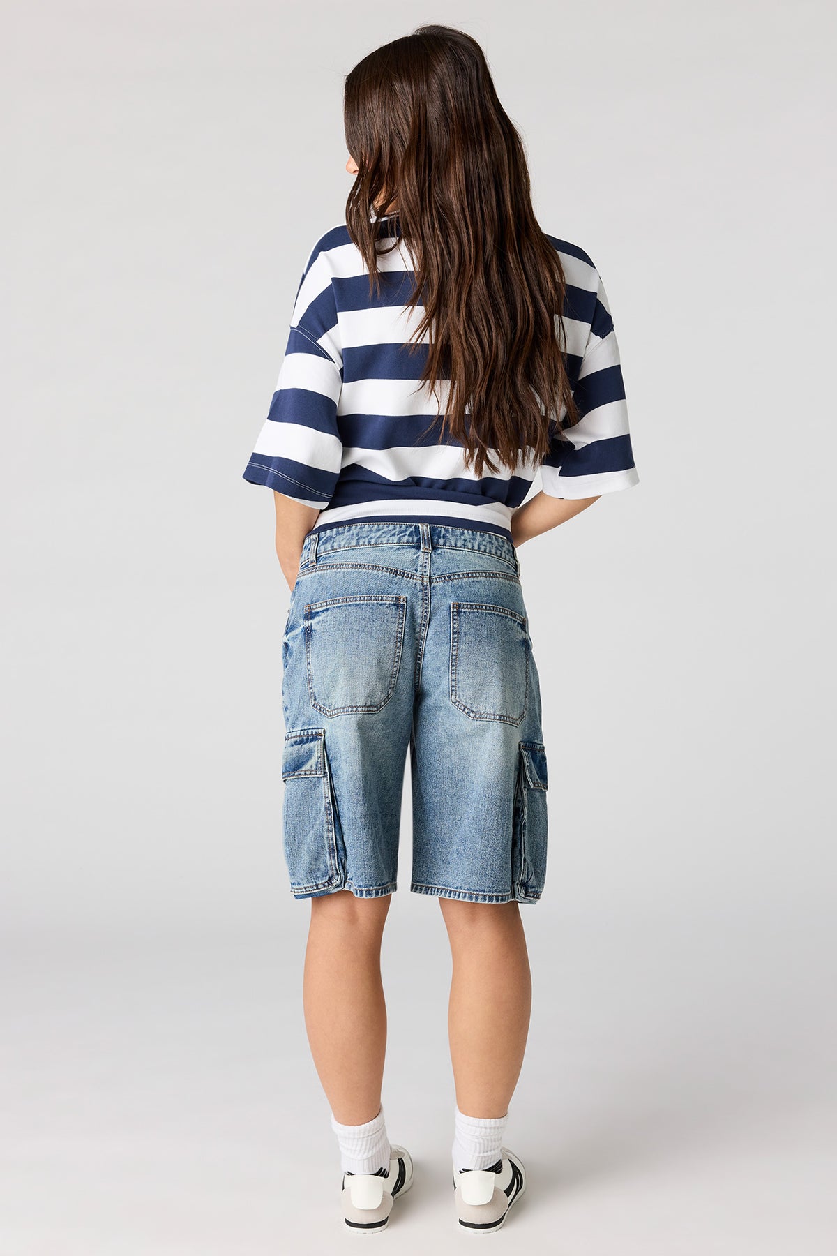 Alt View 3. Cargo Jort - Medium Blue
