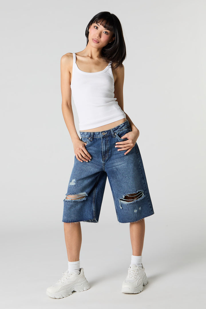 Low Rise Distressed Jort