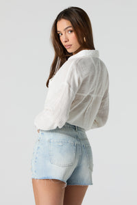 Distressed Boyfriend Denim Short