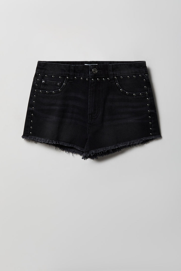 Studded Denim Short
