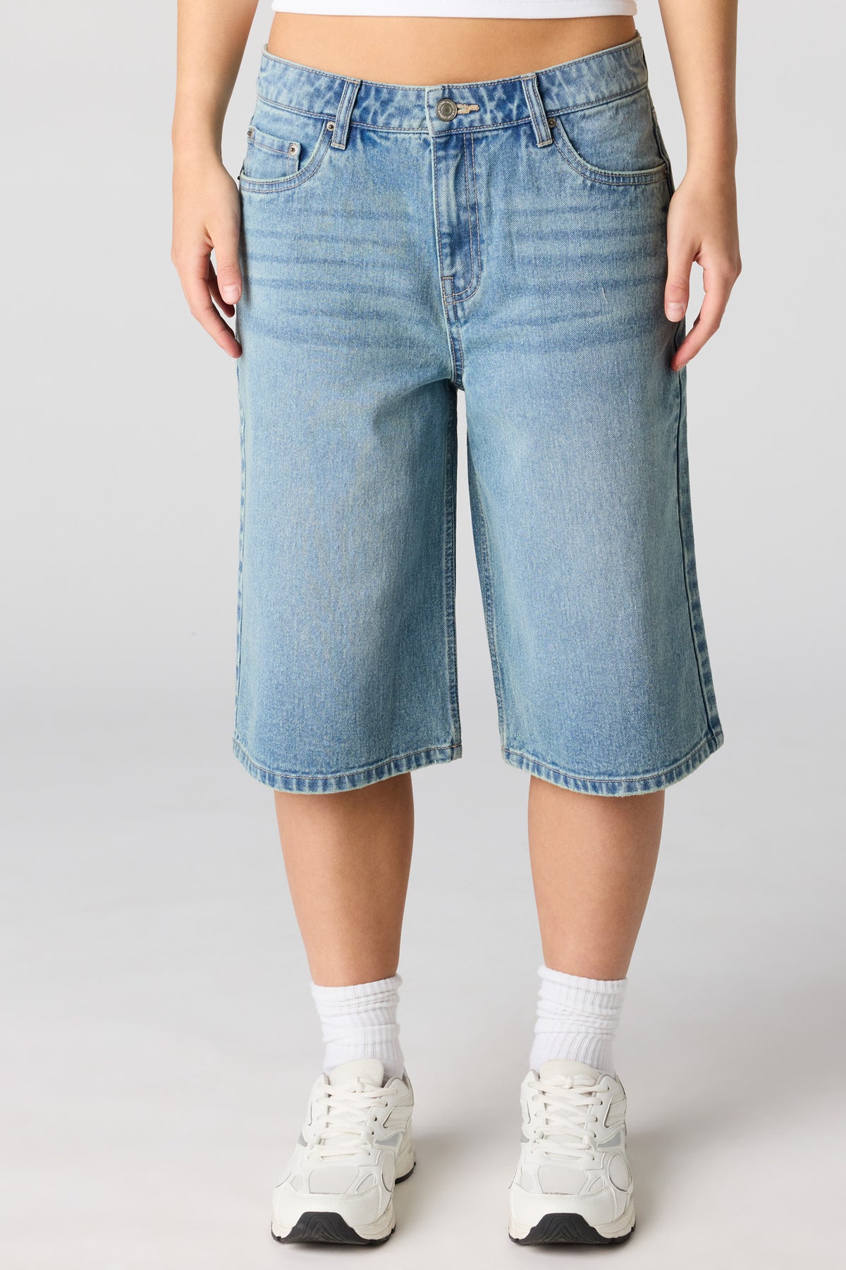 Alt View 2. Vintage Medium Jort 13" - Pacific Blue