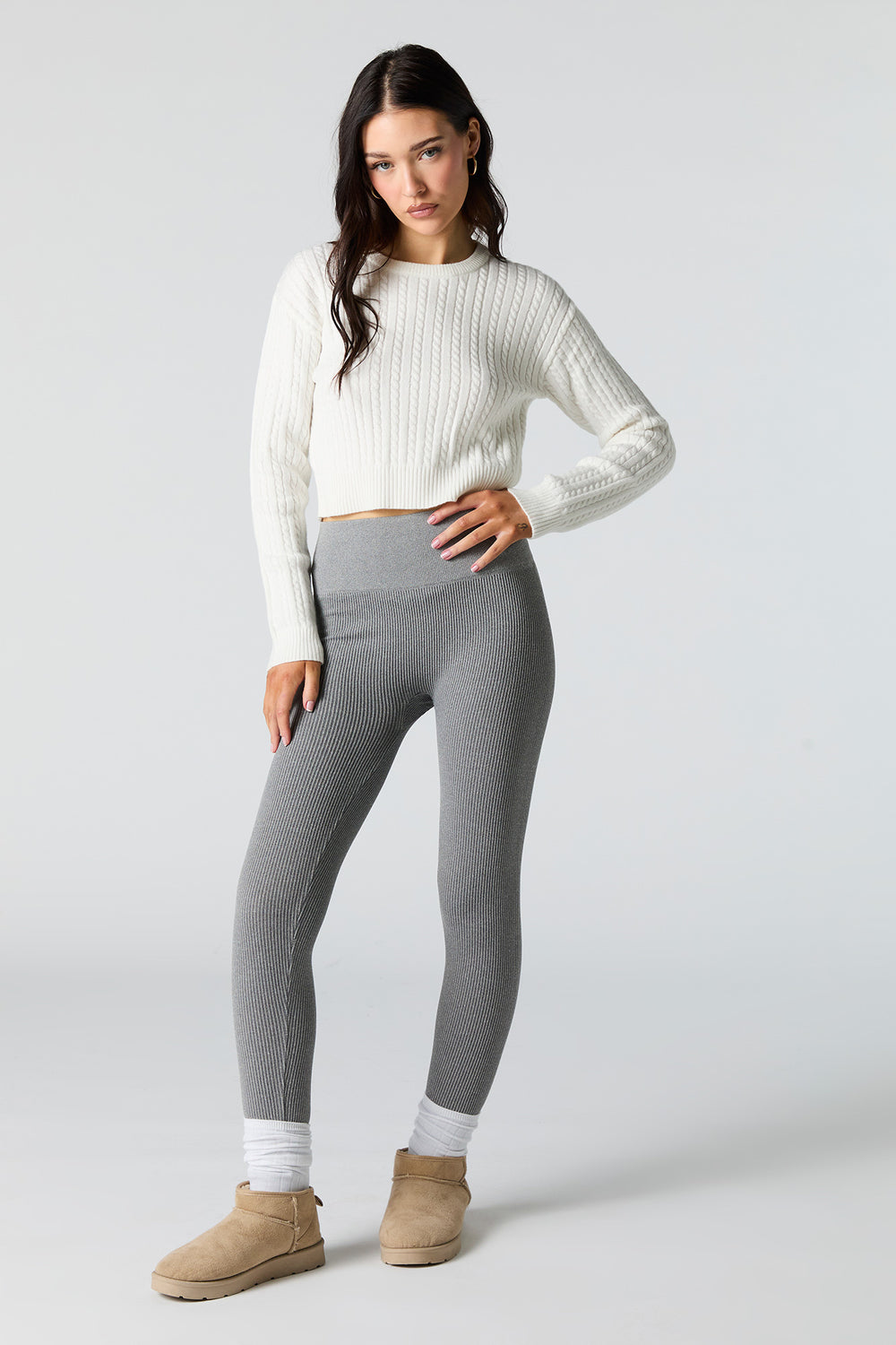 High Rise Seamless Ribbed Legging High Rise Seamless Ribbed Legging 10