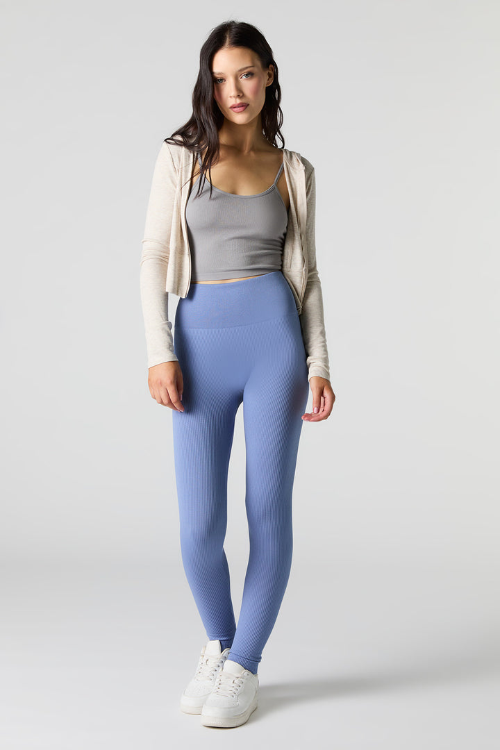 High Rise Seamless Ribbed Legging