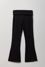 Foldover Waist Flare Legging
