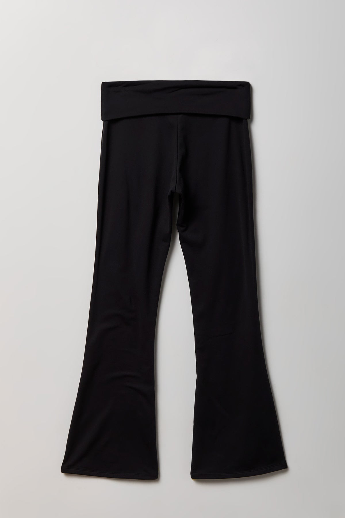 Alt View 2. Foldover Waist Flare Legging - Black