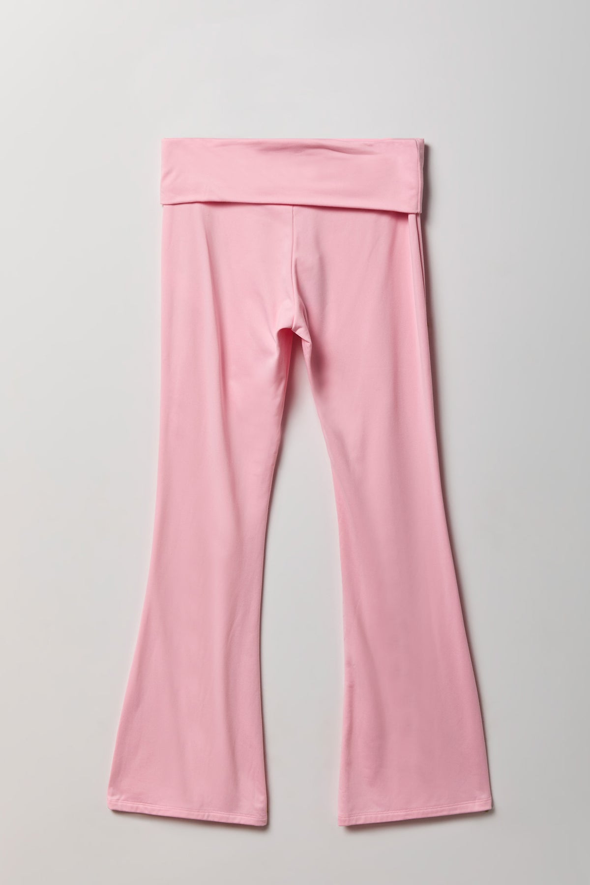 Alt View 2. Foldover Waist Flare Legging - Light Pink