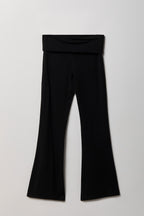 Foldover Waist Flare Legging