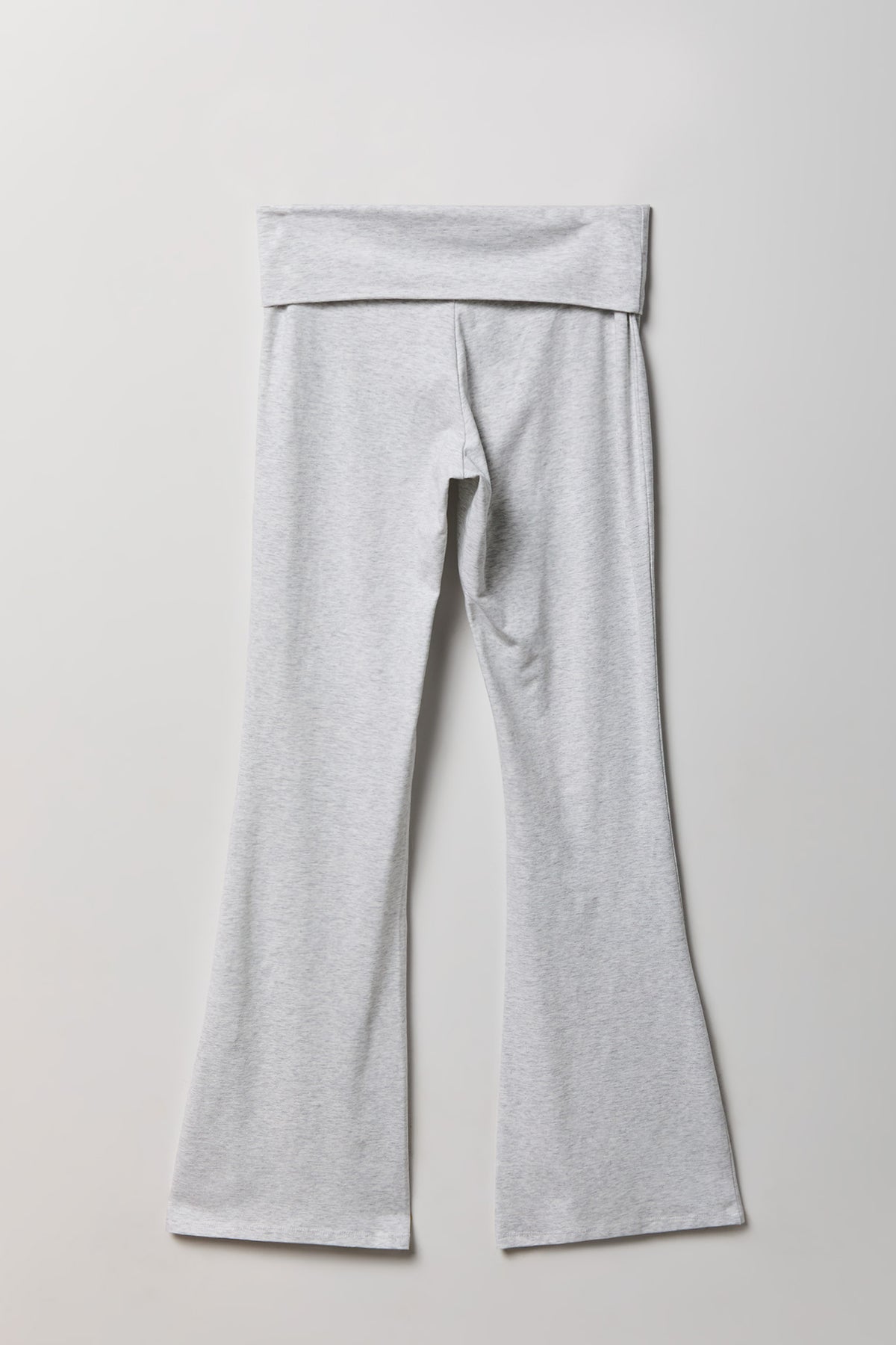 Alt View 2. Foldover Waist Flare Legging - Heather Grey