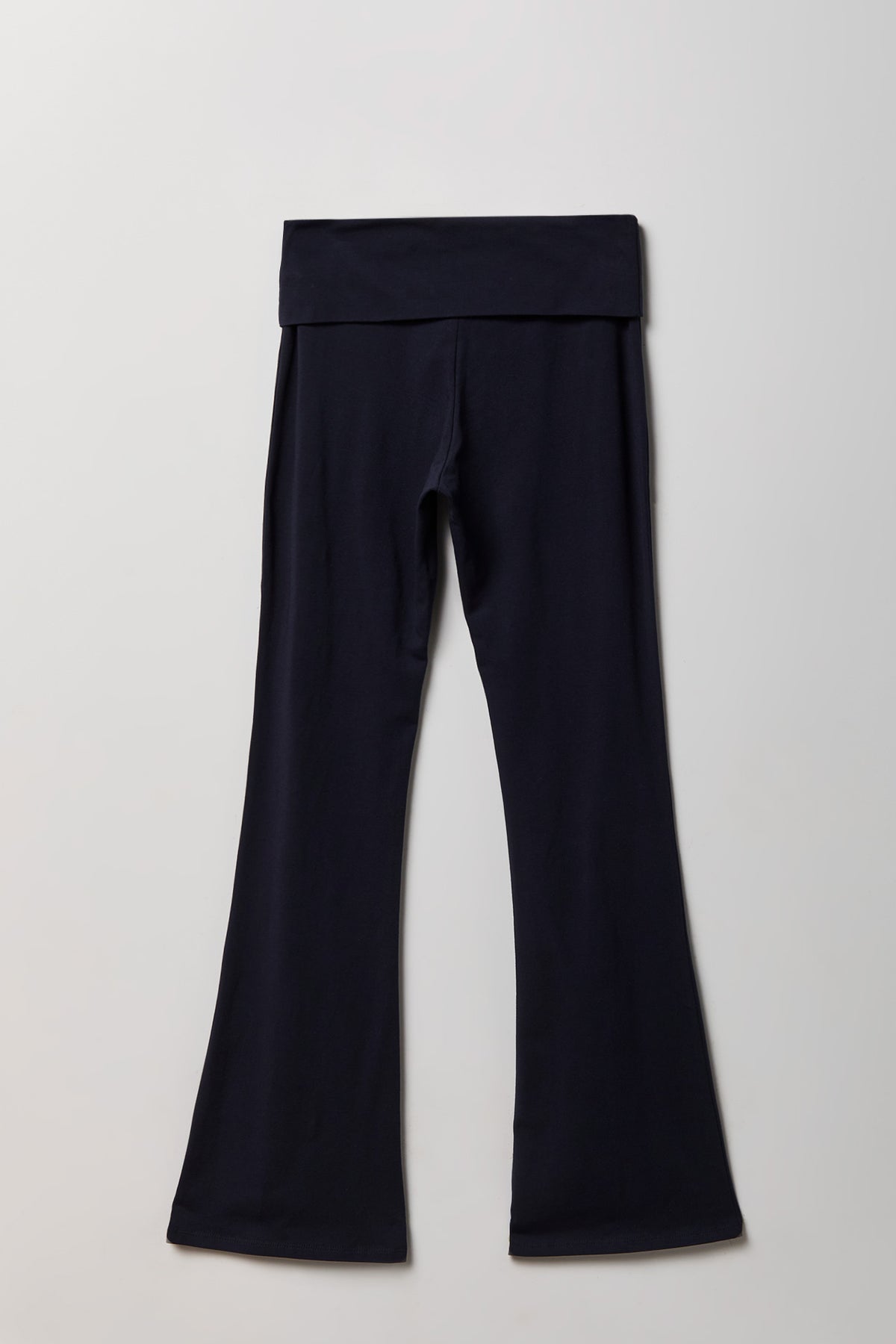 Alt View 2. Foldover Waist Flare Legging - Navy