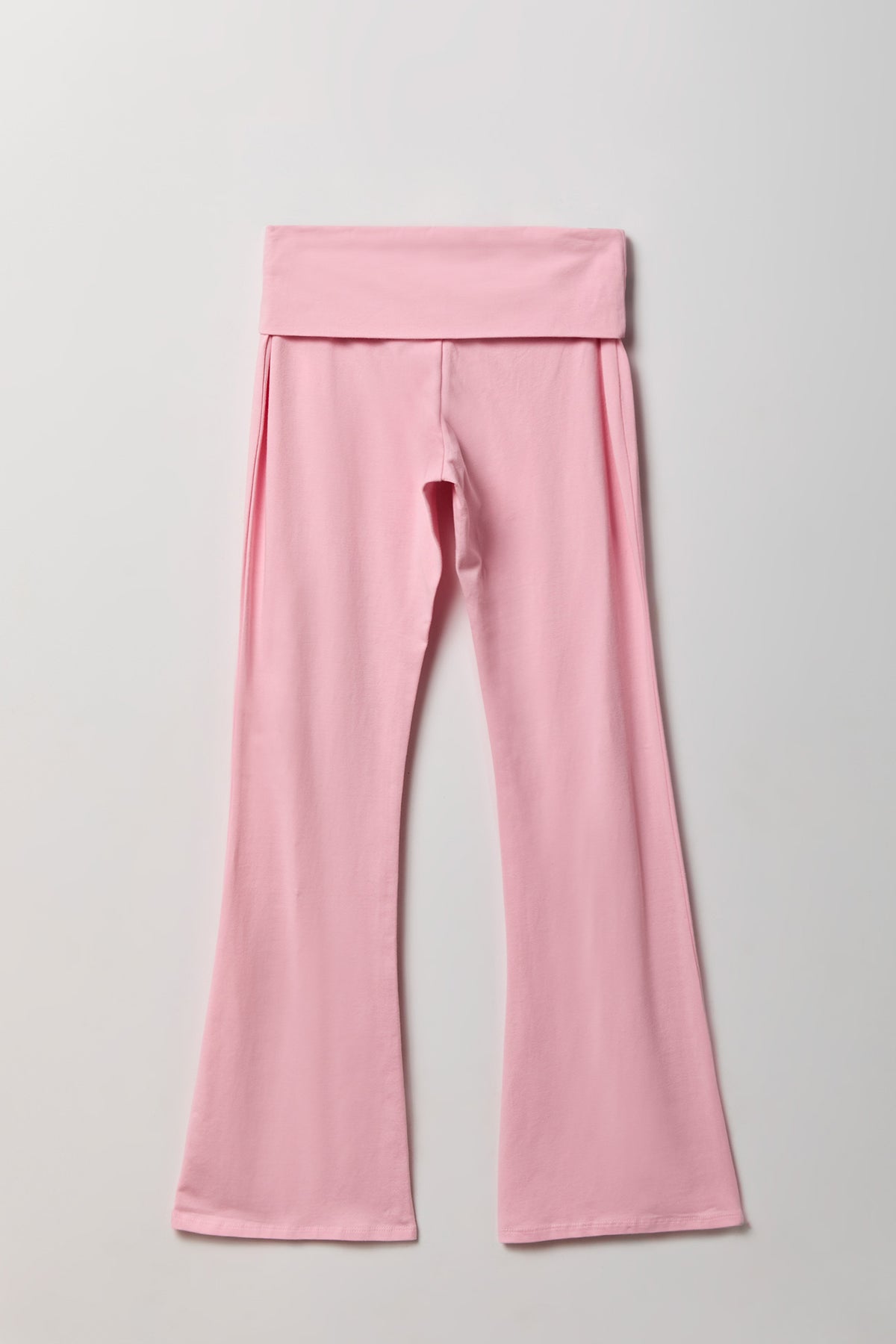 Alt View 2. Foldover Waist Flare Legging - Light Pink