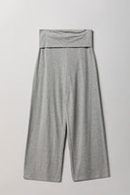 Foldover Waist Wide Leg Pant