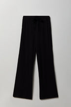 Thermal Waffle Knit Wide Leg Pant