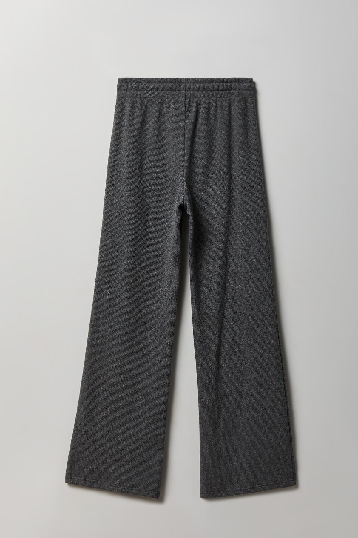 Alt View 2. Thermal Waffle Knit Wide Leg Pant - Heather Grey