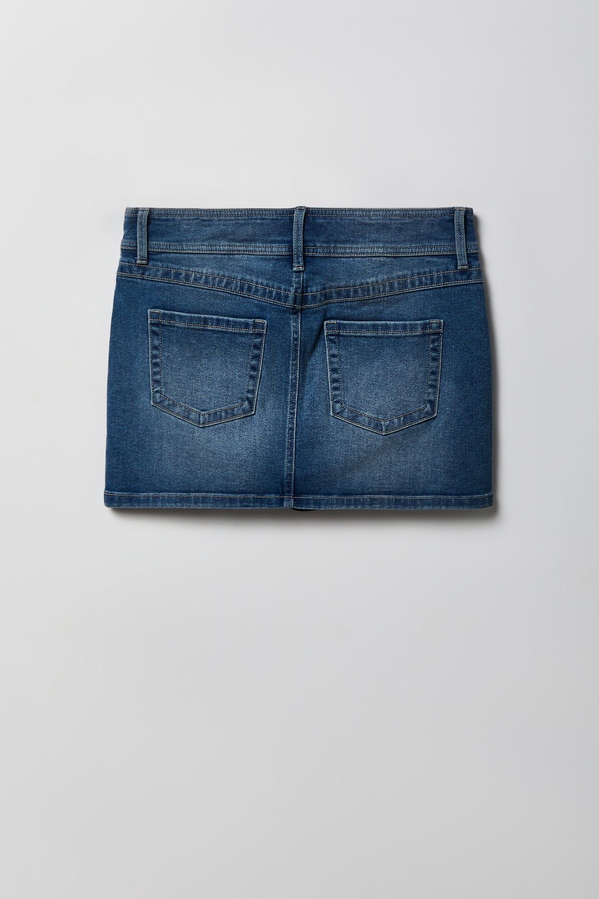 Alt View 5. Micro Denim Skort - Midnight Blue
