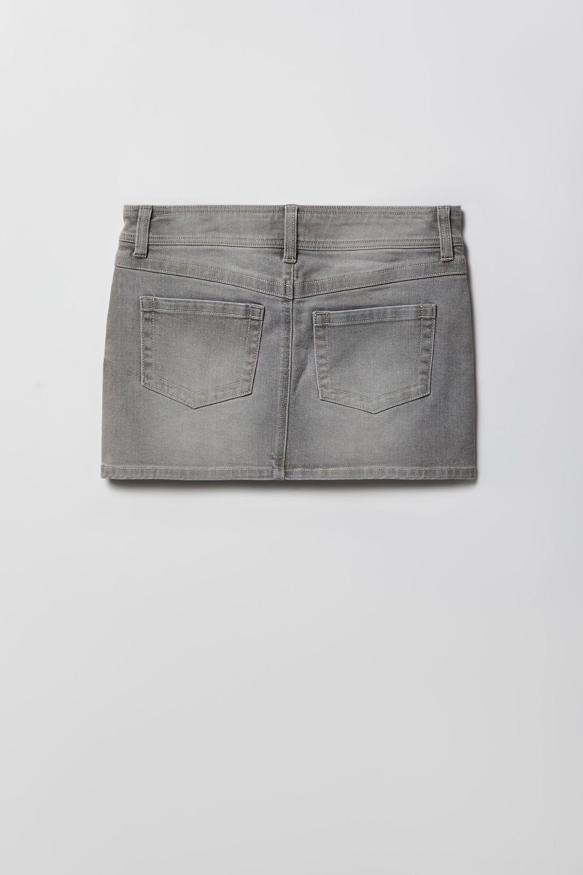 Alt View 5. Micro Denim Skort - Charcoal