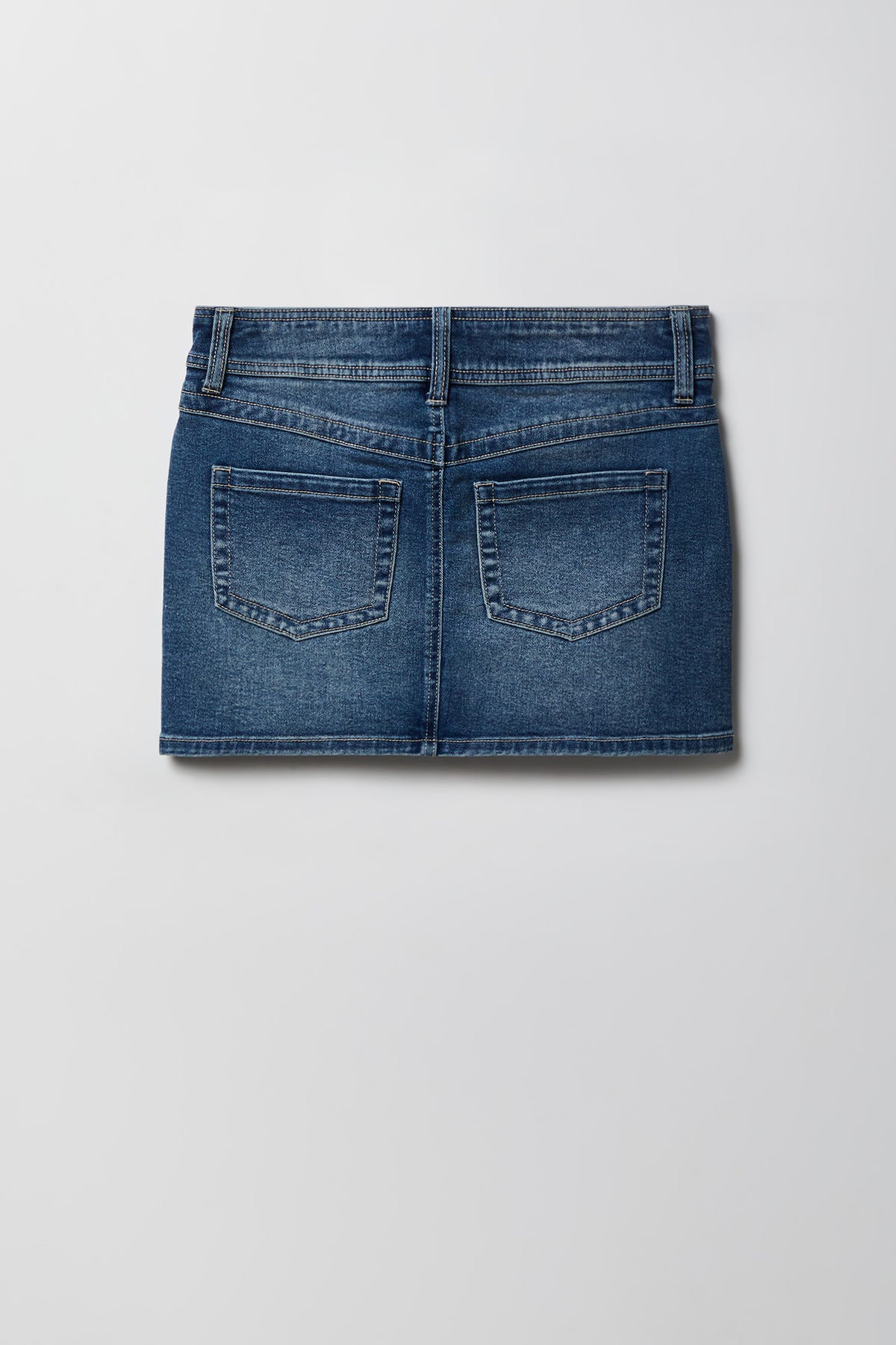 Alt View 5. Micro Denim Skort - Midnight Blue