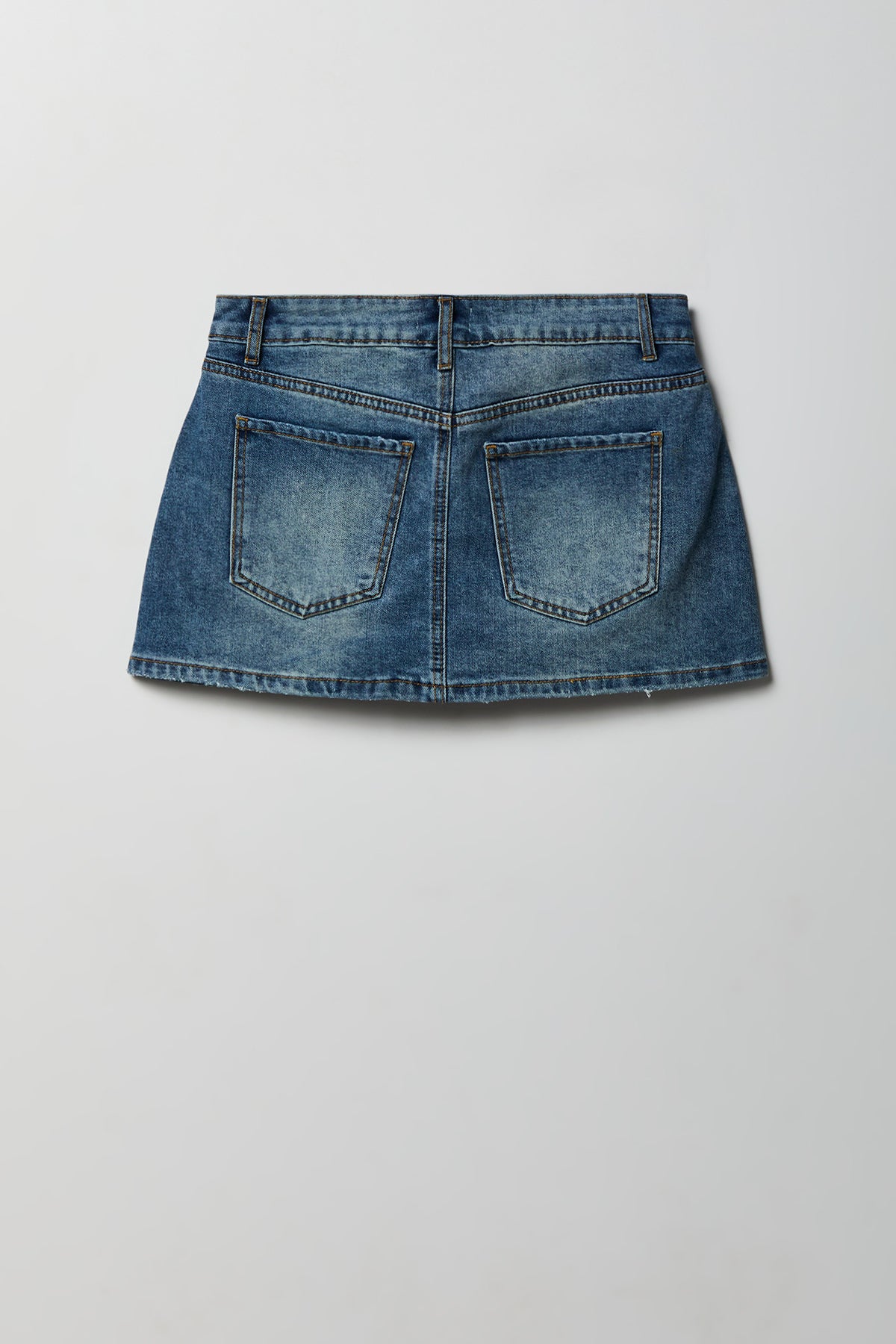 Alt View 5. Denim Mini Skort - Denim Blue