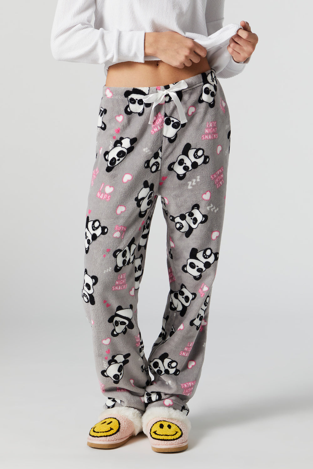 Plush Napping Panda Print Pajama Pant Plush Napping Panda Print Pajama Pant 2