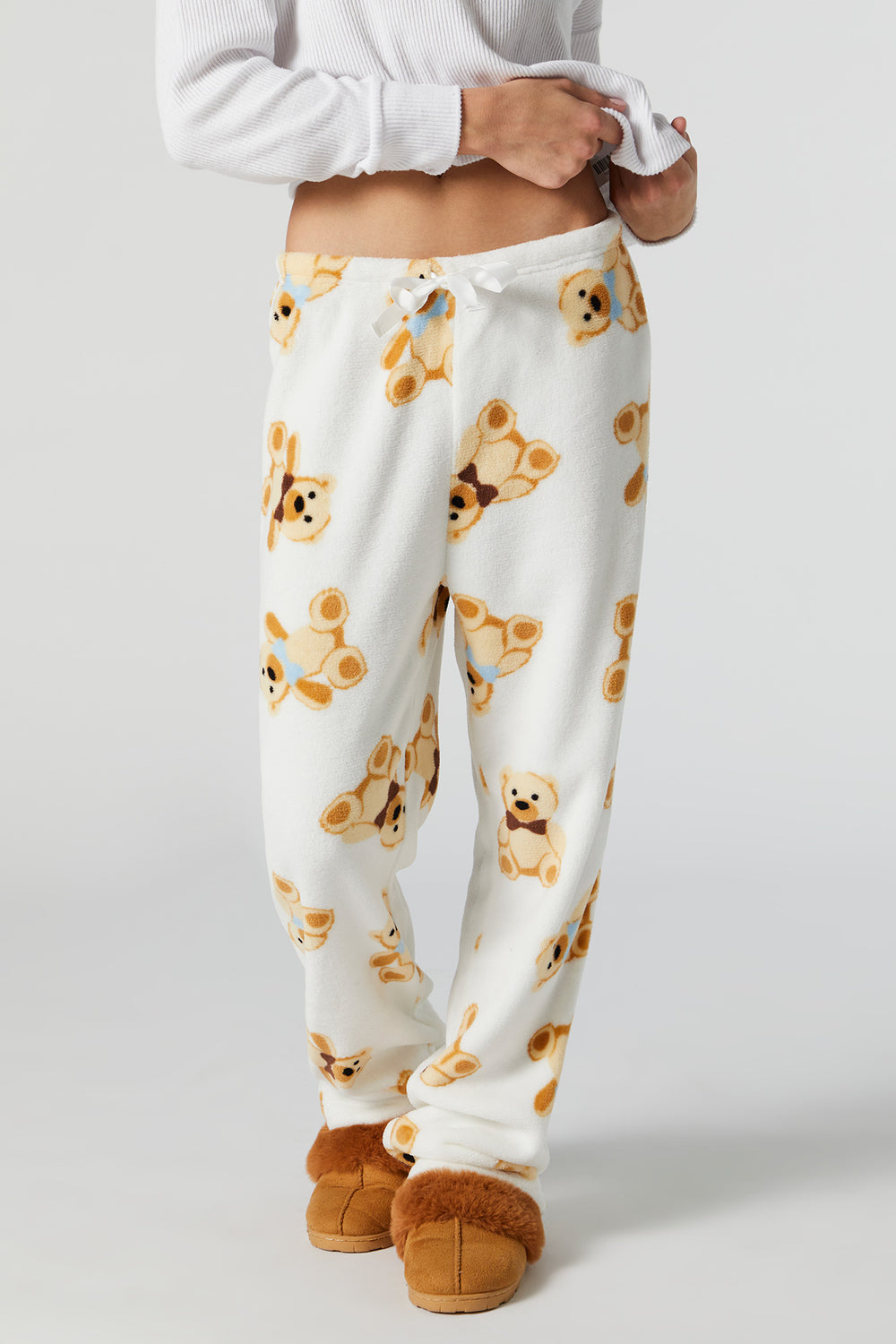 Plush Teddy Bear Print Pajama Pant Plush Teddy Bear Print Pajama Pant 2