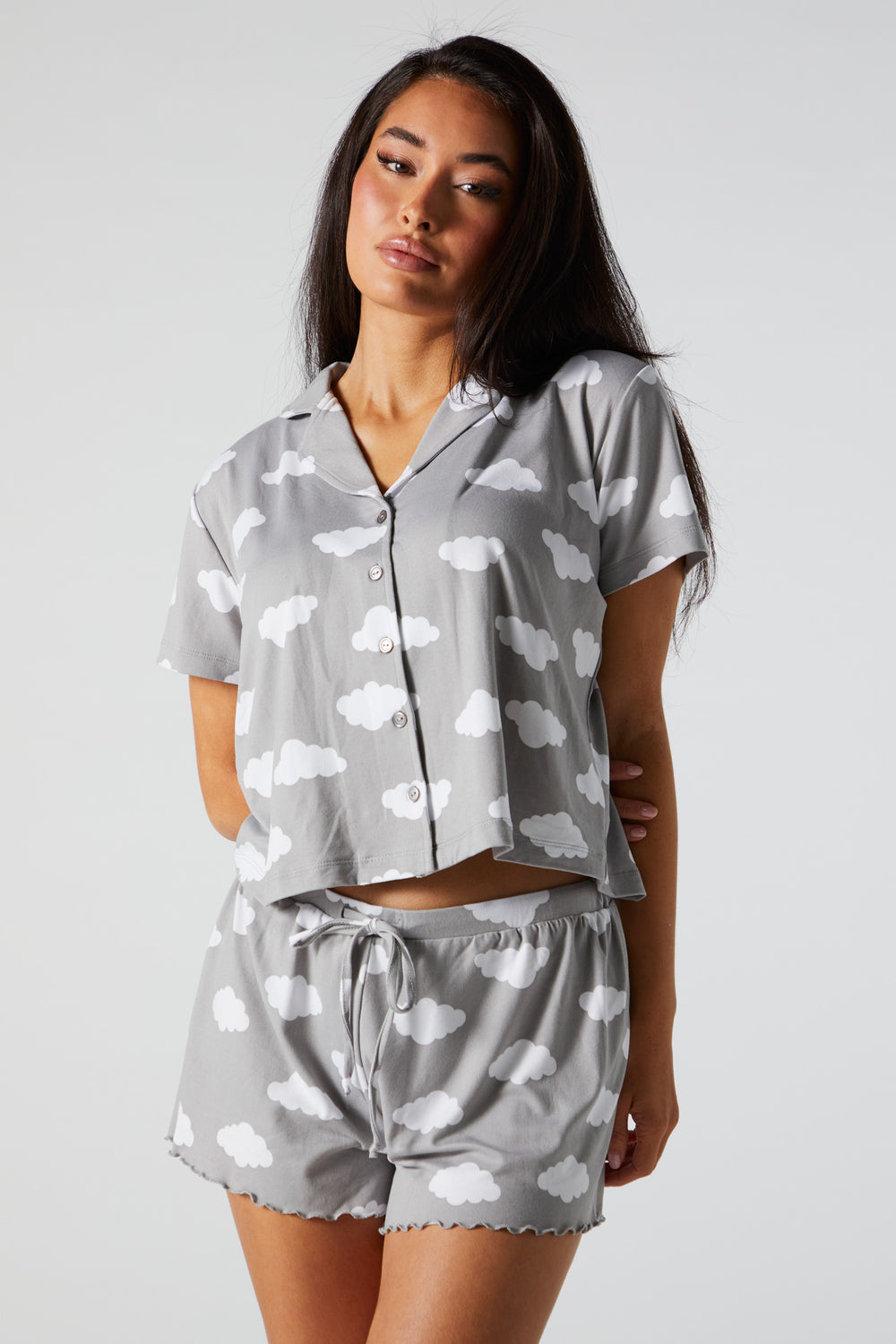 Cloud Print 2 Piece Pajama Set Cloud Print 2 Piece Pajama Set 1