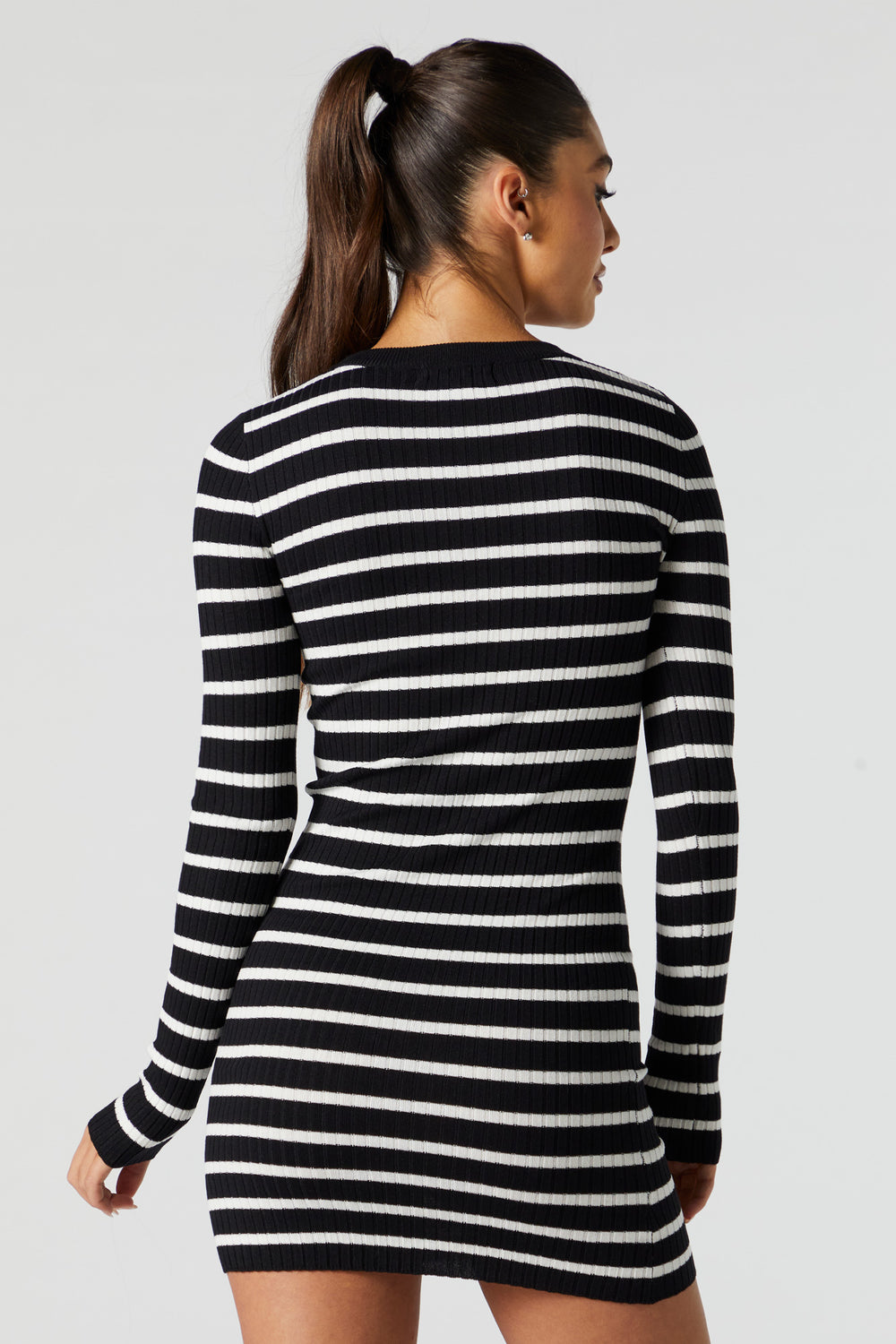 Striped Long Sleeve Sweater Dress Striped Long Sleeve Sweater Dress 6