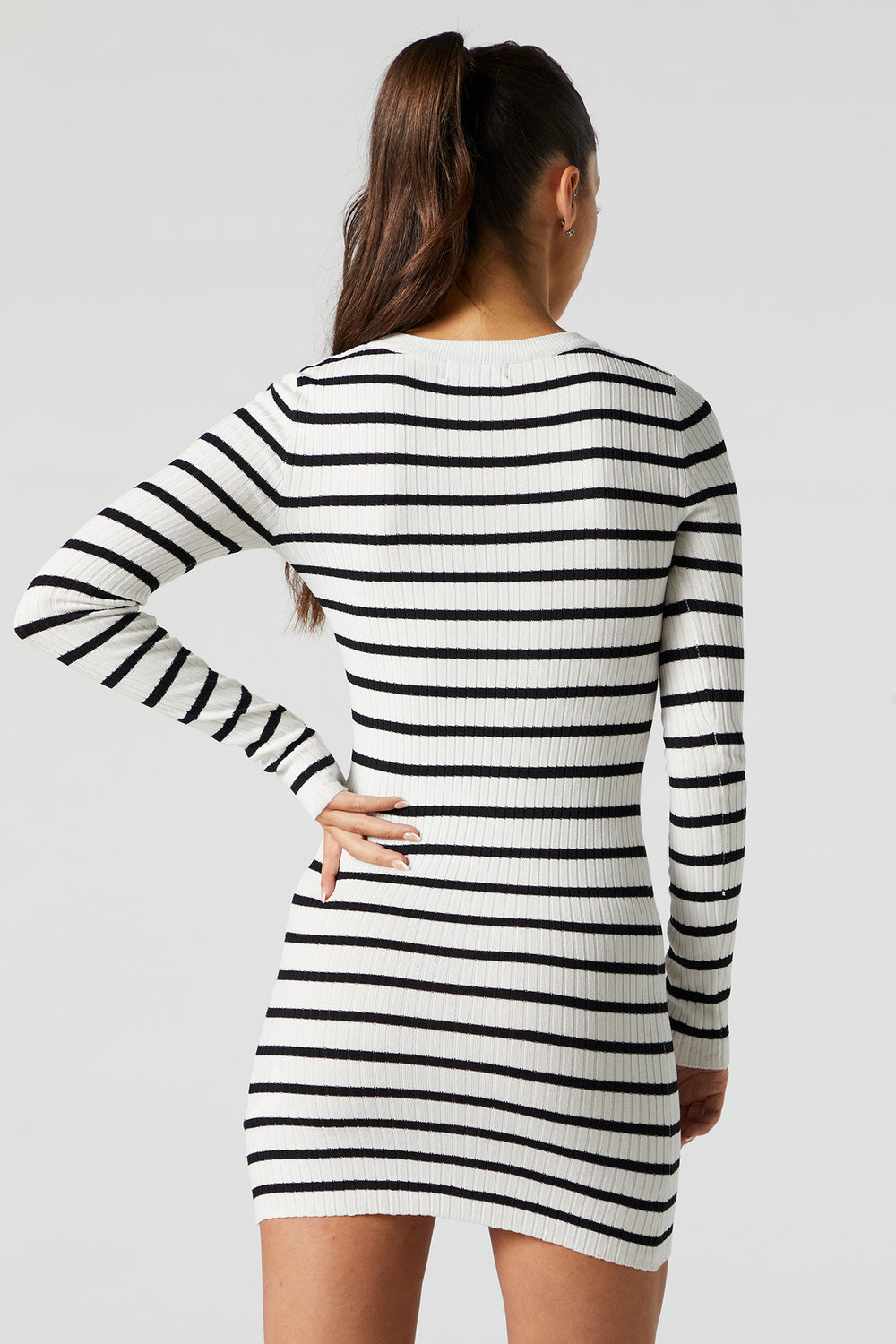 Striped Long Sleeve Sweater Dress Striped Long Sleeve Sweater Dress 12