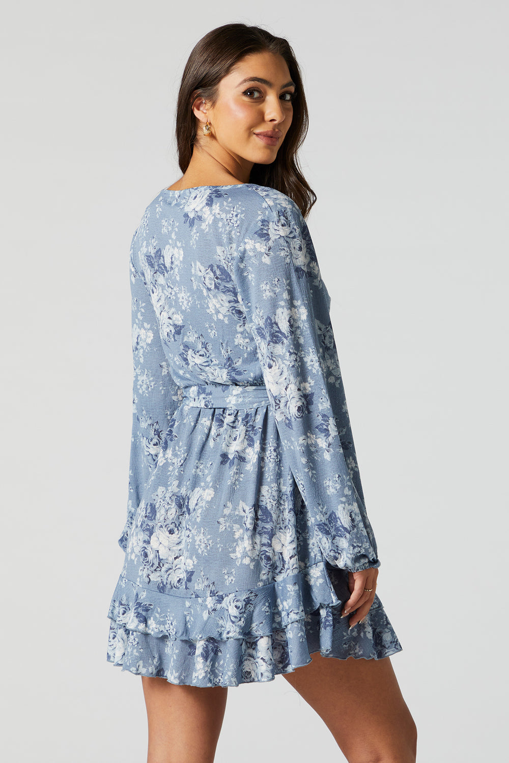 Charlotte russe blue floral dress sale