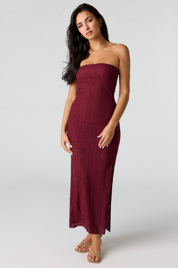 Lace Maxi Tube Dress Charlotte Russe Lace Maxi Tube Dress Charlotte Russe