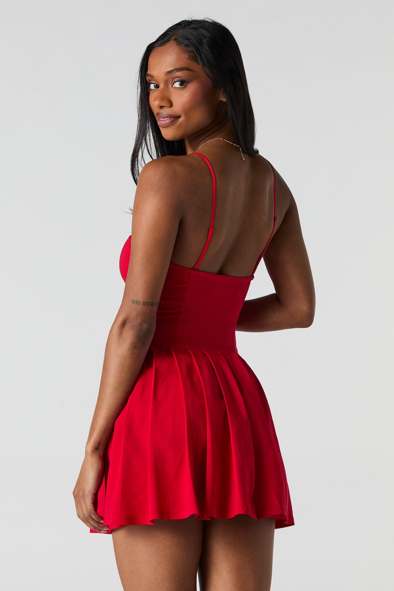 Rosette Corset Pleated Mini Dress – Charlotte Russe
