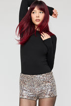 Sequin Mini Short