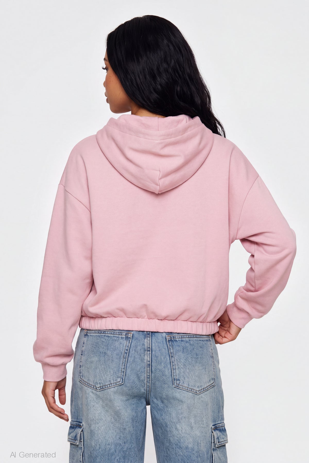 Alt View 2. Barbie Embossed Hoodie - Pink