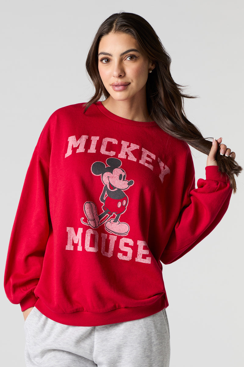 Mickey Mouse Graphic Fleece Sweatshirt