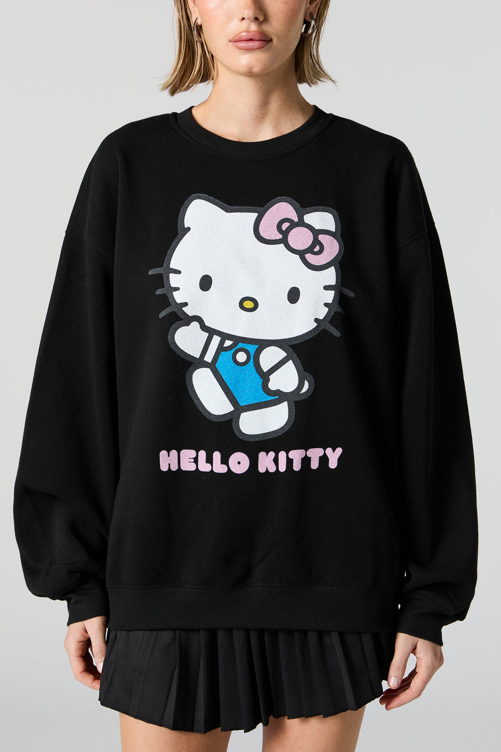 Printed T-shirt Hello Kitty Slipper, T-shirt transparent