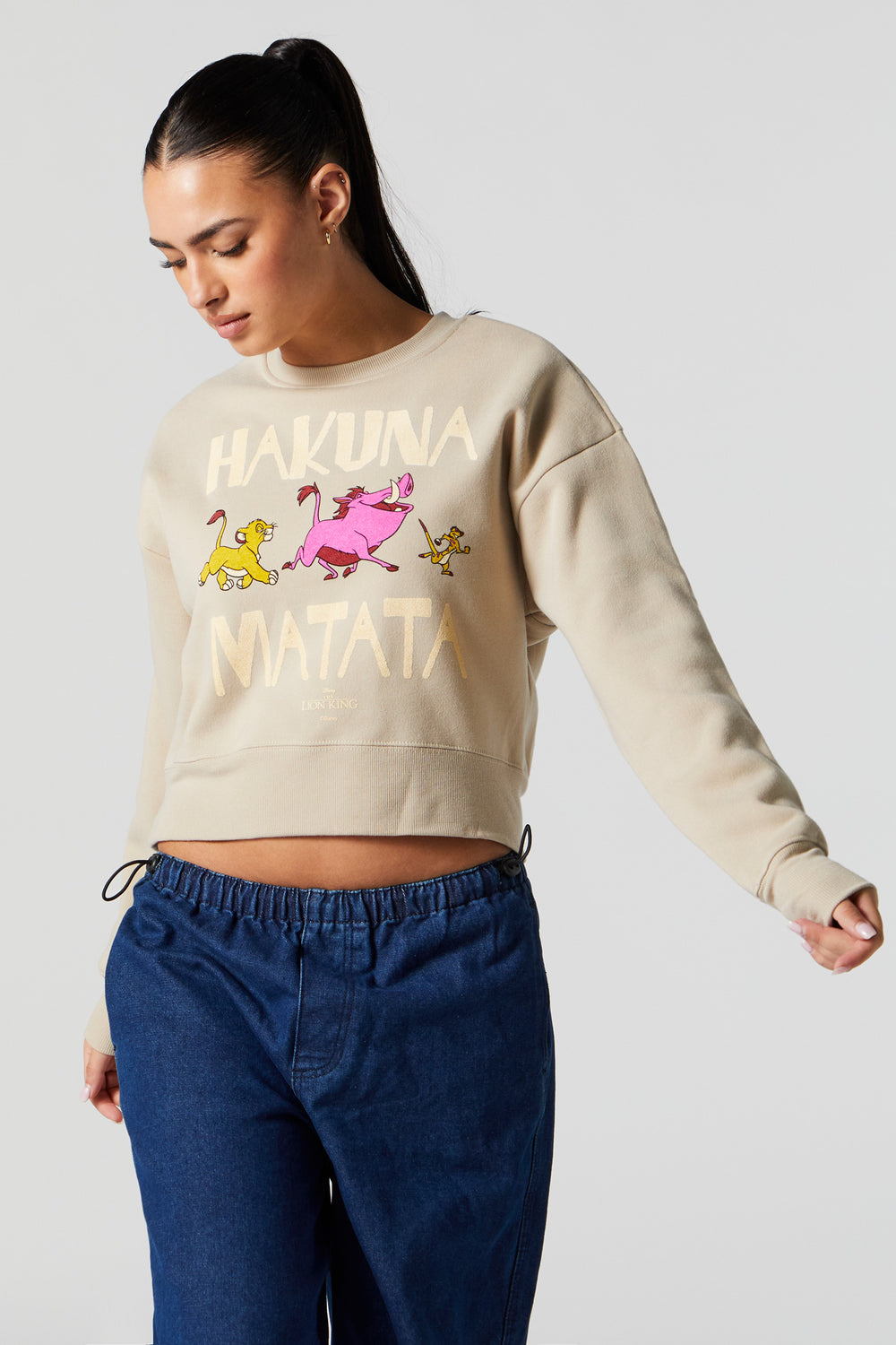 Hakuna Matata Graphic Fleece Sweatshirt Hakuna Matata Graphic Fleece Sweatshirt 1
