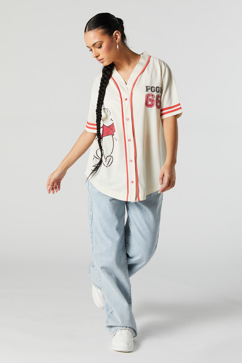 Pooh and Piglet Graphic Baseball Jersey Pooh and Piglet Graphic Baseball Jersey 3
