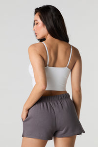 Graphic Fleece Short
