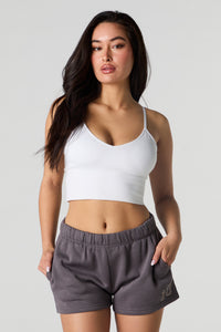 Graphic Fleece Short