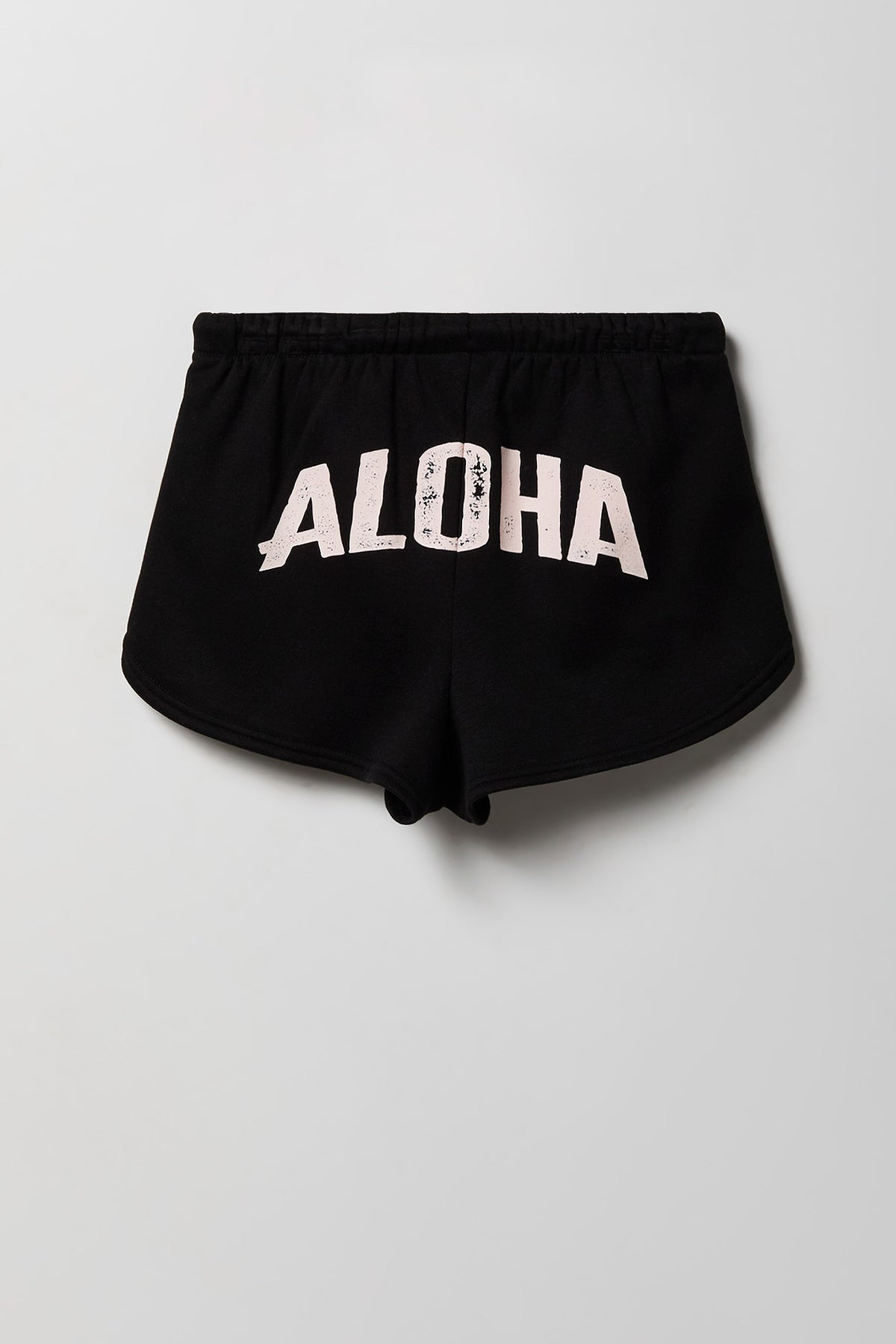 Alt View 4. Graphic Fleece Dolphin Short - Black