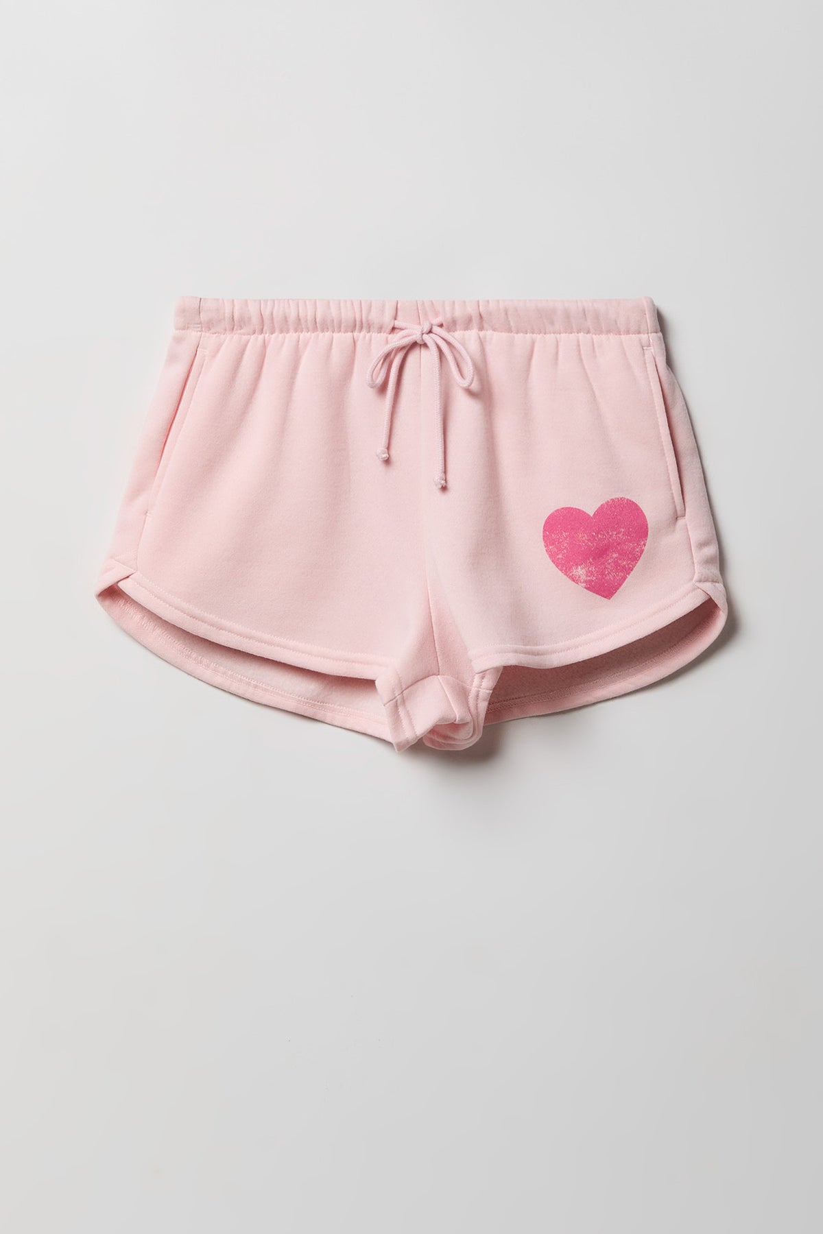 Alt View 3. Graphic Fleece Dolphin Short - Light Pink