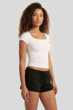 Graphic Fleece Micro Shortie