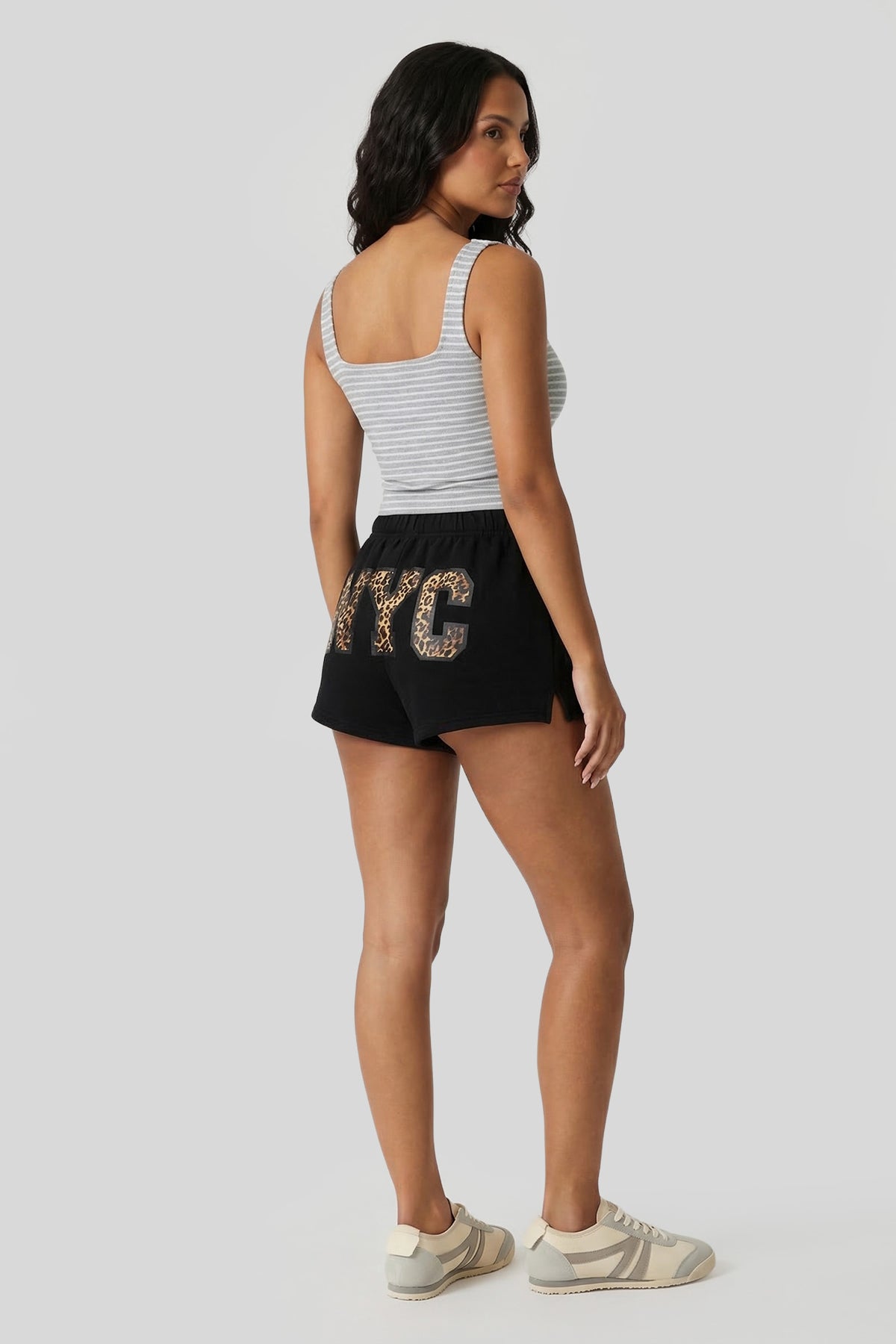 Alt View 2. Graphic Fleece Short - Black