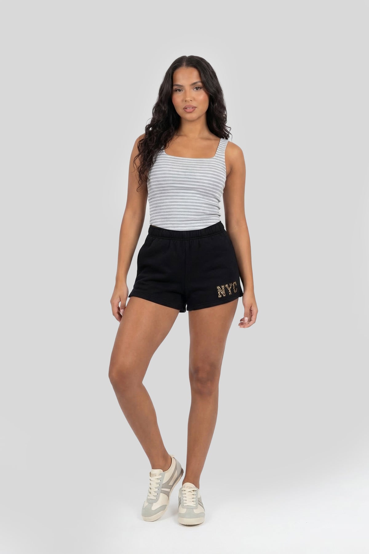 Alt View 3. Graphic Fleece Short - Black