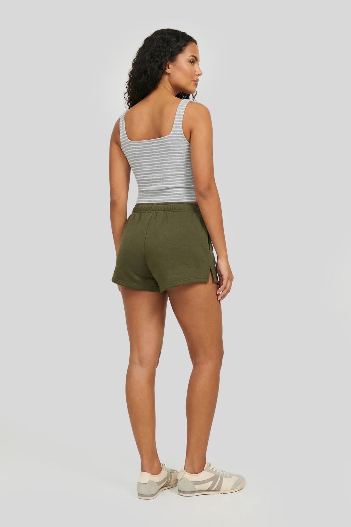 Alt View 2. Graphic Fleece Short - Green