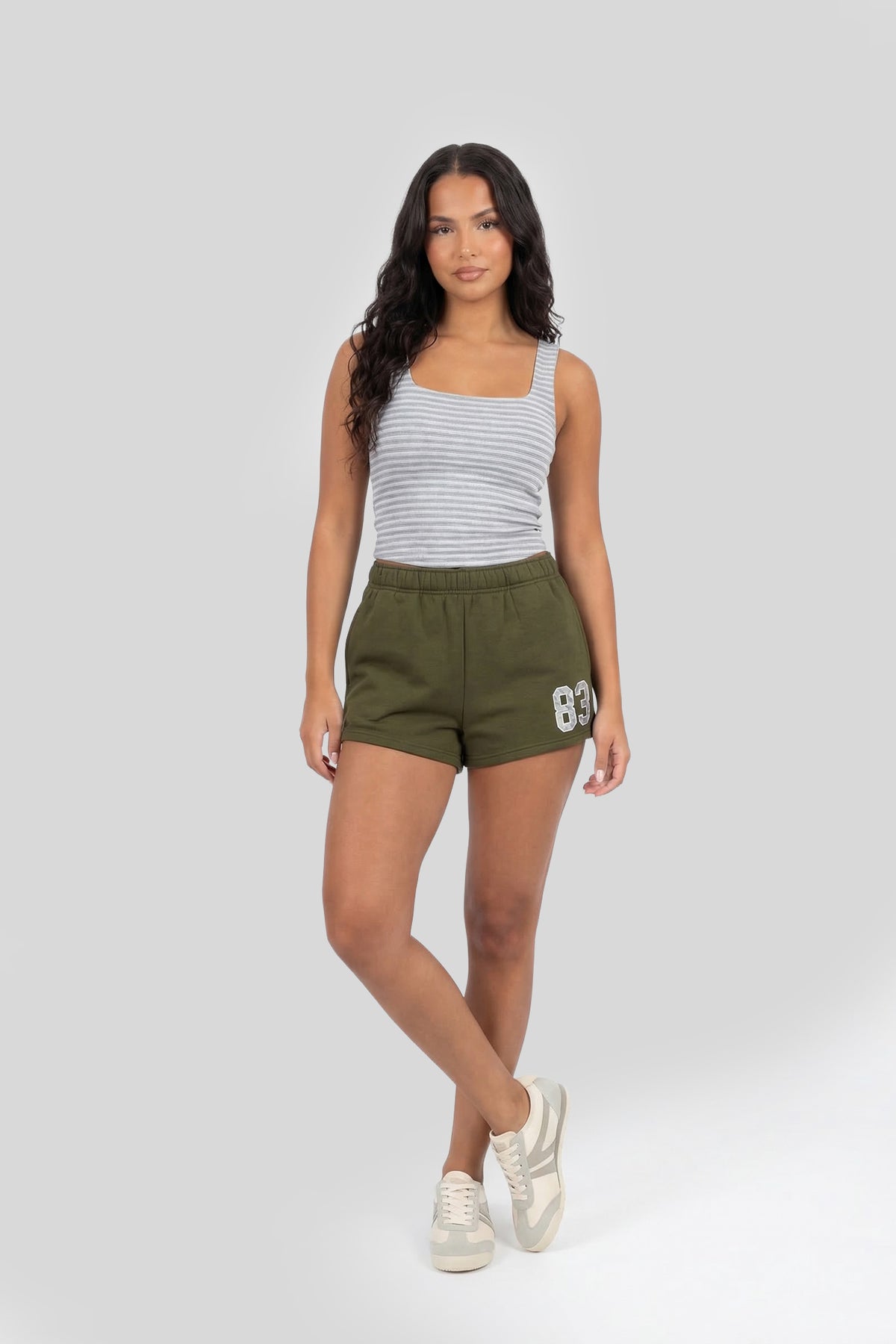 Alt View 3. Graphic Fleece Short - Green