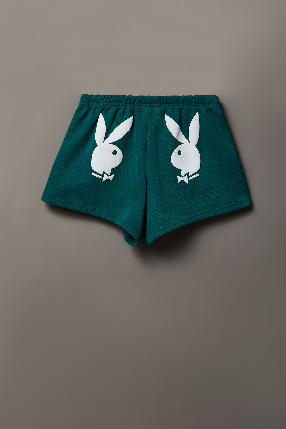 Alt View 4. Playboy Graphic Fleece Short 2" - Green