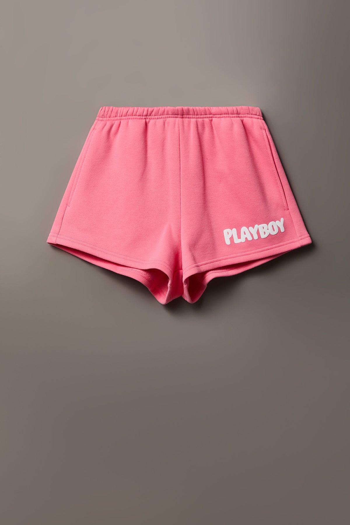 Alt View 5. Playboy Graphic Fleece Short 2" - Pink