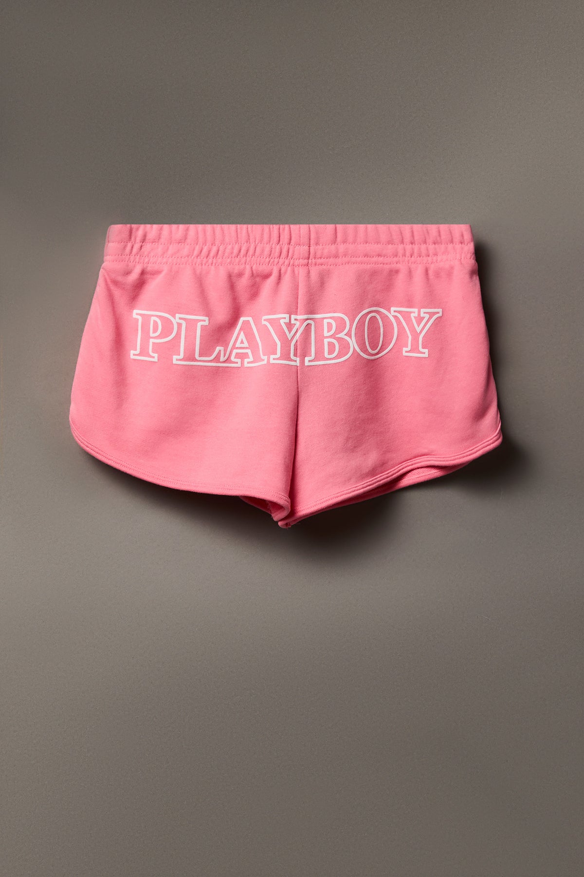 Alt View 4. Playboy Graphic Fleece Dolphin Short 2.5" - Pink