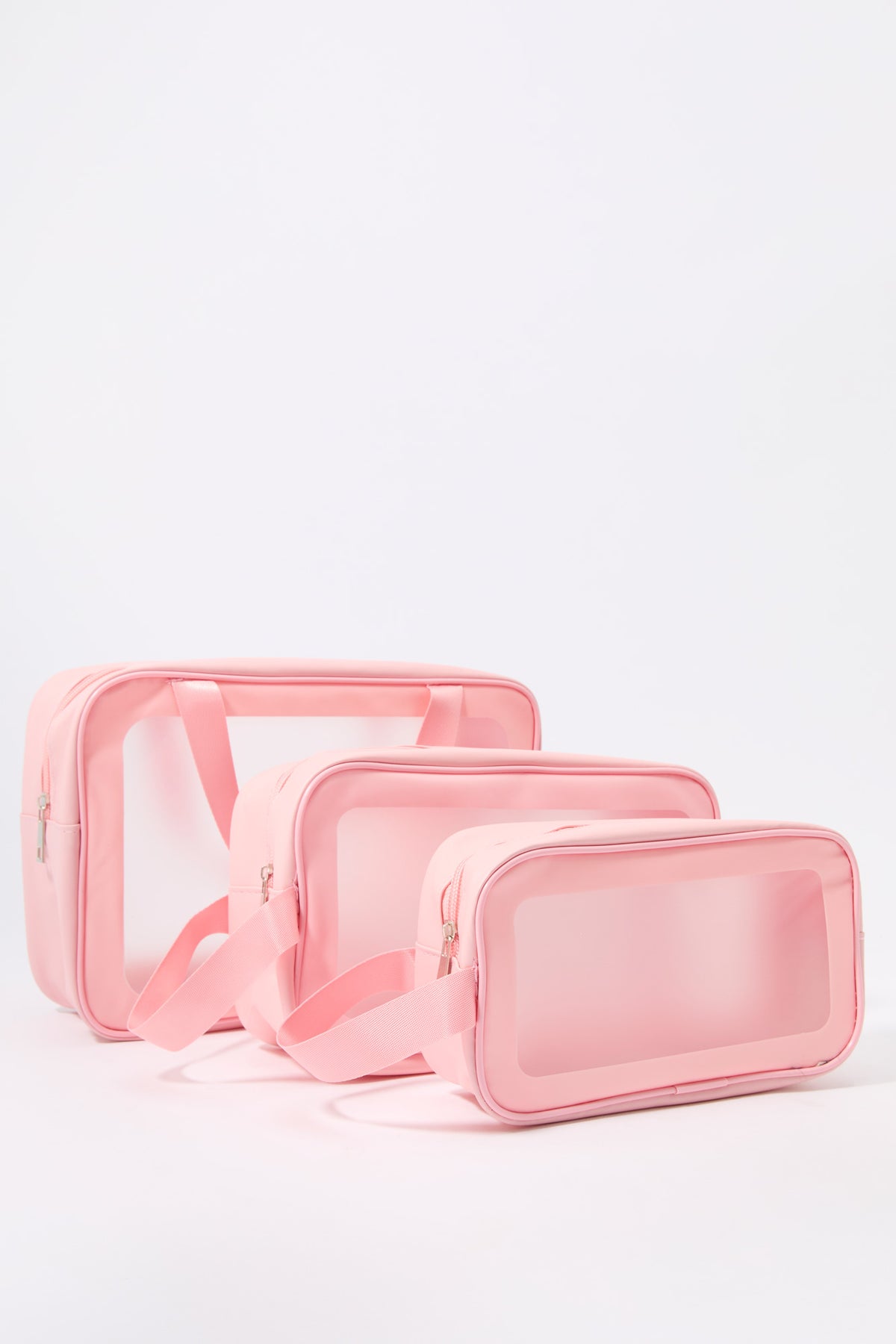 Clear Makeup Bag Set (3 Pcs)