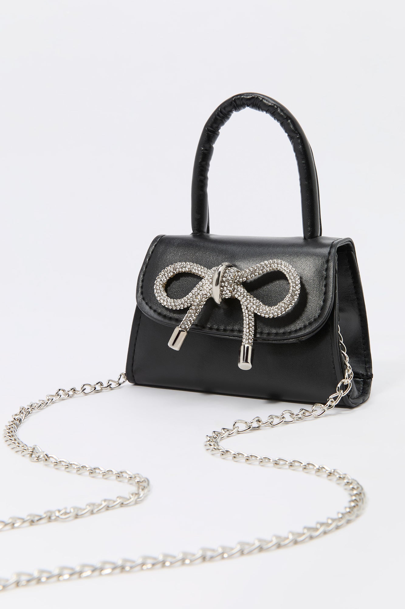 Rhinestone Bow Mini Purse